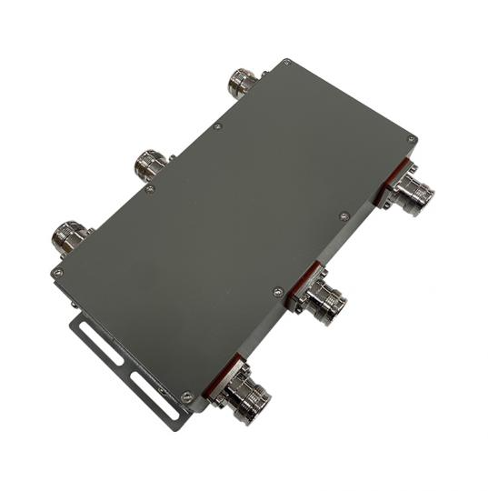 Combinador acoplador híbrido de 3 entradas e 3 saídas de 380-3800 MHz com PIM baixo de 160 dBc 4,3-10 F